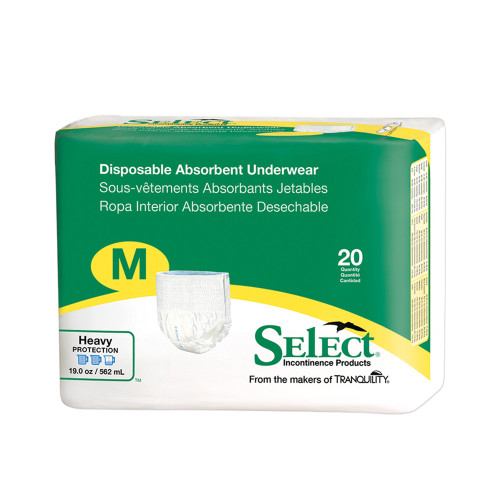 Unisex Adult Absorbent Underwear Select Pull On Tear Away Seams Disposable Heavy