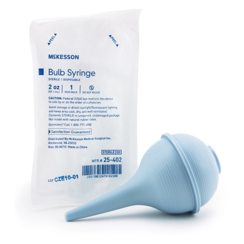 Ear / Ulcer Bulb Syringe McKesson 2 oz. Disposable Sterile Blister Pack