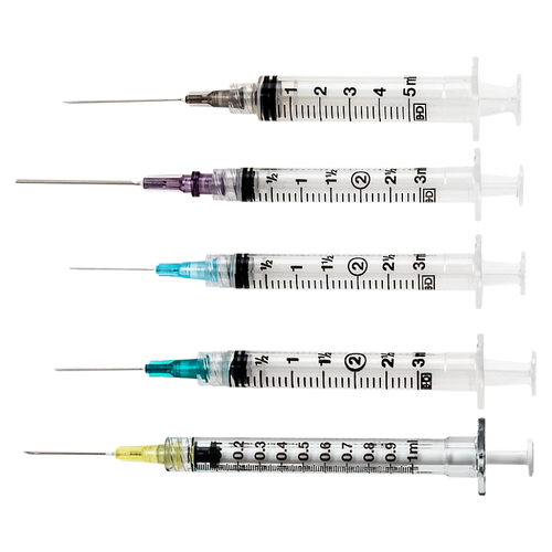 Syringe with Hypodermic Needle PrecisionGlide™ Detachable Needle Without Safety (2)