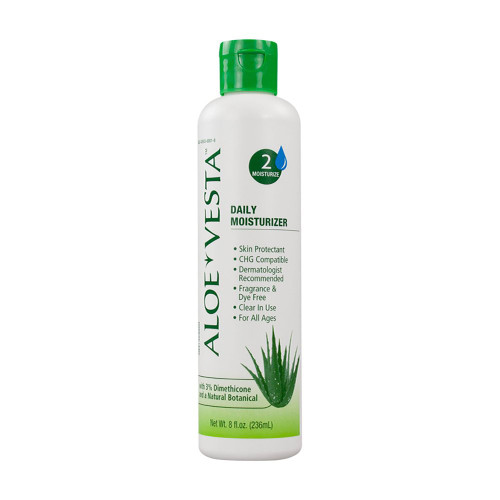 Hand and Body Moisturizer Aloe Vesta® Unscented Lotion CHG Compatible