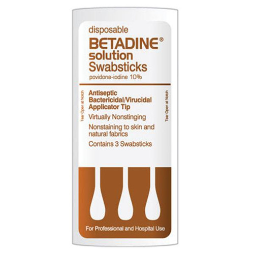 Impregnated Swabstick Betadine® 10% Strength Povidone-Iodine