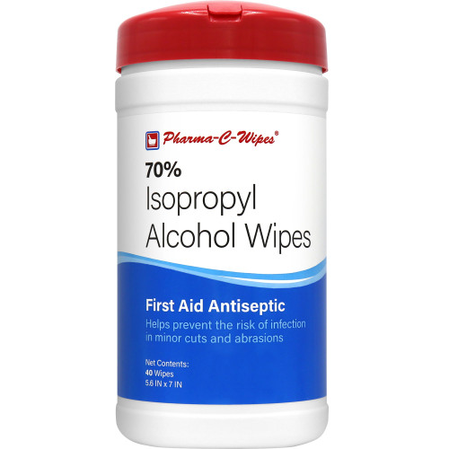 Antiseptic Skin Wipe Pharma-C-Wipes® Towelette Canister