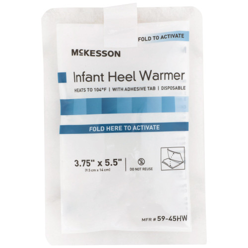 Instant Infant Heel Warmer McKesson Heel One Size Nylon Cover / Polyethylene Disposable