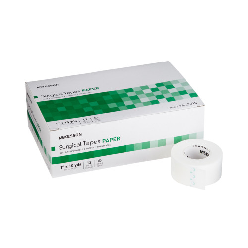 Medical Tape McKesson Paper White NonSterile