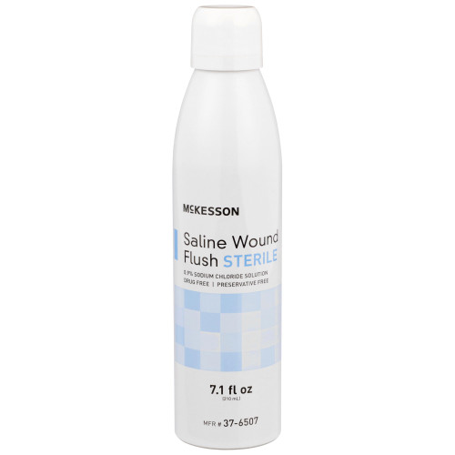 Saline Wound Flush McKesson Spray Can Sterile USP Normal Saline (Sterile 0.9% Sodium Chloride)