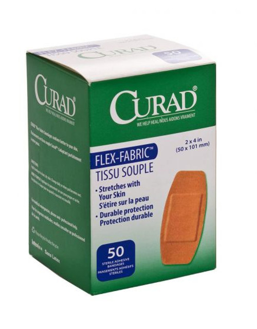 Curad Flex Fabric Adhesive Bandage 2"x 4"