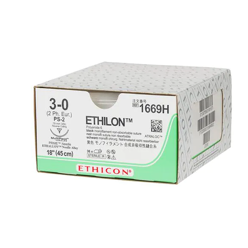 Suture with Needle Ethilon™ Nonabsorbable Uncoated Monofilament Nylon