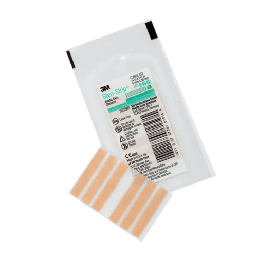 Skin Closure Strip Steri-Strip™ Elastic Nonwoven Material Flexible Strip Tan -