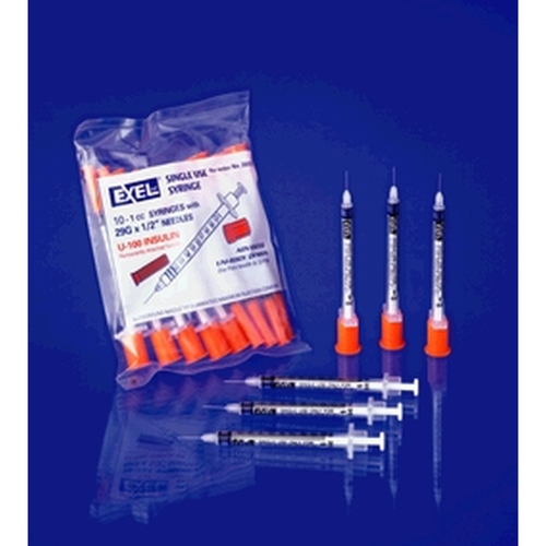 Exel Insulin Syringe & Needle