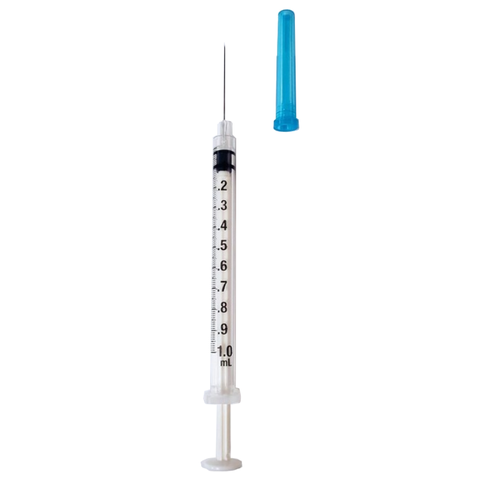 Exel Tuberculin Syringe, 1cc, Luer Lock, w/ Safety Needle