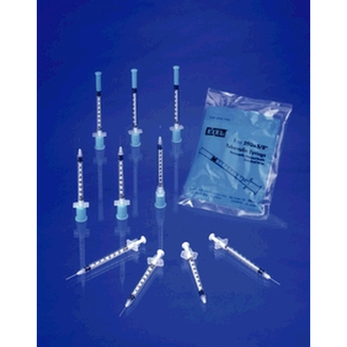 Exel Tuberculin Syringe, Needle, 25G x 5/8", Zero Dead Space