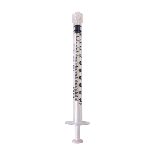 Tuberculin Syringe Only, 1cc, Low Dead Space Plunger, Luer Lock with Cap