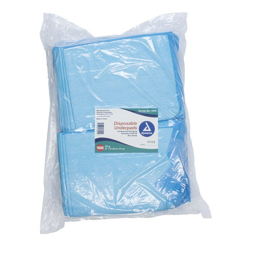 Dynarex Underpads 17" x 24" (15g) - Tissue Fill 2 ply