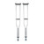 Underarm Crutches McKesson Aluminum Frame Adult Push Button Wing Nut Adjustment