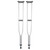 Underarm Crutches McKesson Aluminum Frame Tall Adult Weight Capacity Push Button Wing Nut Adjustment