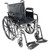 Wheelchair McKesson Dual Axle Desk Length Arm Removable Padded Arm Style Swing-Away Footrest Black Upholstery