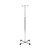 IV Stand Floor Stand McKesson 2-Hook 4-Leg, Dual-Wheel Nylon Casters, 22 Inch Epoxy-Coated Steel Base