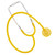 Disposable Stethoscope Cypress Yellow 1-Tube 22 Inch Tube Single Head Chestpiece