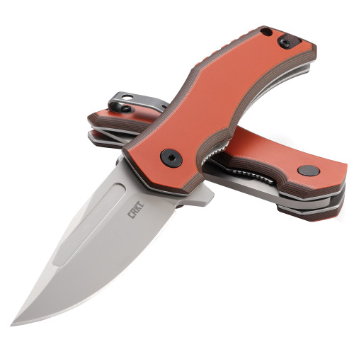 CRKT FAWKES ORANGE 2.74 PLAIN EDGE