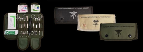 16pc Minor Surgical Suture Kit Stainless Steel Instruments