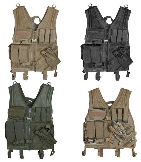 Heavy Duty Assault Cross Draw Tactical Vest