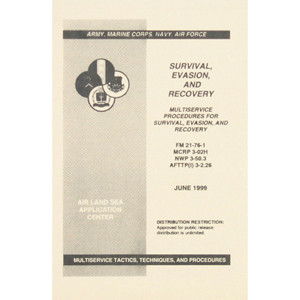 Military SURVIVAL EVASION & RECOVERY Tactic Book Manual