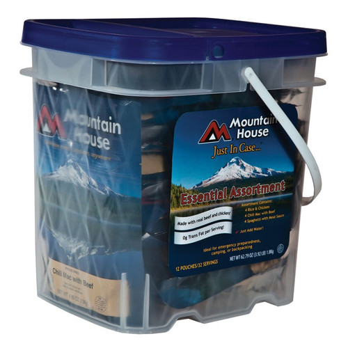 Mountain House Just in Case - Essential Assortment Survival Freeze Dried Food Bucket