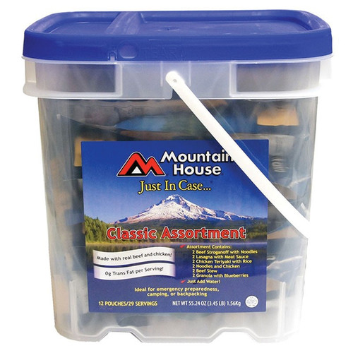 Mountain House Just in Case - Classic Assortment Survival Freeze Dried Food Bucket