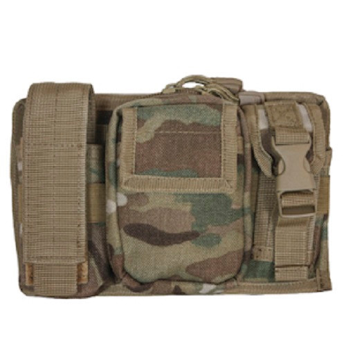 Tactical Triple Panel MOLLE Pouch for Mags Lights GENUINE MULTICAM