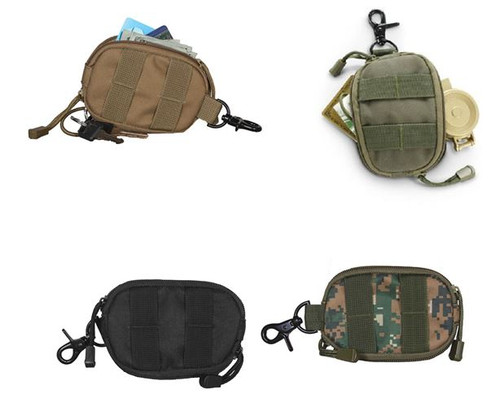 Tactical Clip-On "Anywhere" MOLLE Storage Pouch Wallet *CLEARANCE*