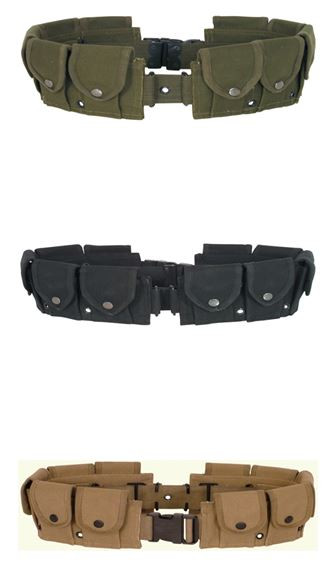 10-Pocket Canvas M1 Garand Cartridge Ammo Belt