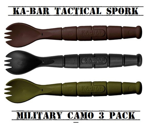 Ka-Bar Tactical Spork CAMO Set