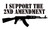 I SUPPORT THE 2nd AMENDMENT VINYL WINDOW DECAL