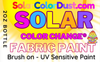 Solar Fabric Paint - Colorless to Blue