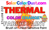 Thermal Fabric Paint - Yellow to Colorless