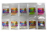 Solar Color Dust® - Sample Pack A  - Sunlight Sensitive Pigment!
 Yellow to Purple • Hot Pink to Violet • Green to Blue • White to Yellow • Yellow to Blue • White to Dark Blue • White to Marine • Blue Orange to Blue • White to Eggplant • White to Mixed Berry