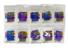 Ultra Thermal Dust® Sample Pack A - Purple to Blue • Purple to Turquoise • Black to Purple • Dark Blue to Light Blue • Black to Green • Black to Pink • Blue to Vanilla • Purple to Magenta • Violet to Pink • Black to Gray