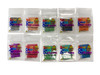 Ultra Thermal Dust® Sample Pack B: Green to Yellow • Green to Blue • Dark Red to Light Red • Dark Purple to Light Purple • Dark Orange to Light Orange • Dark Green to Light Green • Orange to Yellow • Blue to Green
 Black to Turquoise • Black to Vanilla