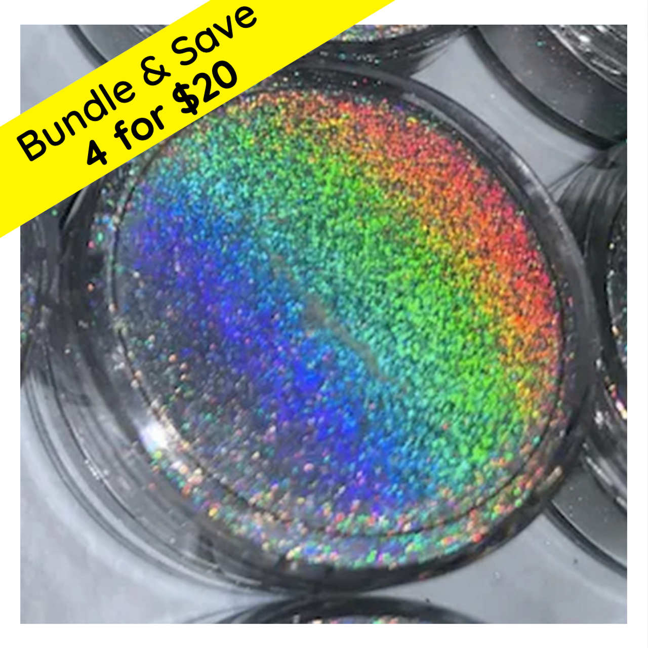 Shining Rainbow Neon Colors Nails Art Fine Glitter Powder Dust