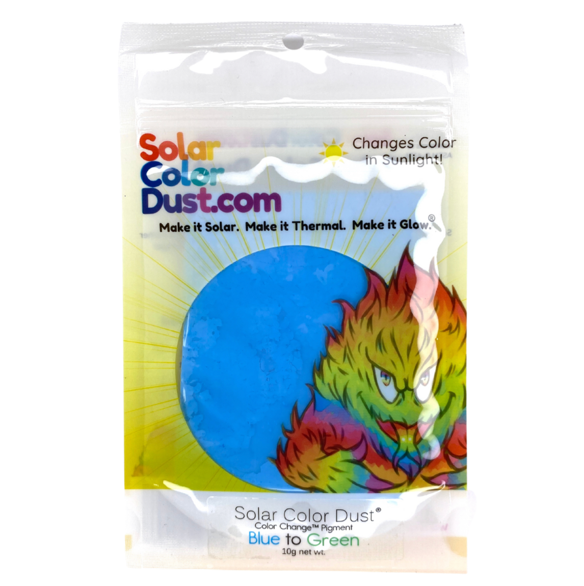 SolarColorDust® - Blue to Green - Sunlight Sensitive - Color SolarColorDust® - Blue to Green - Sunlight Sensitive - Color