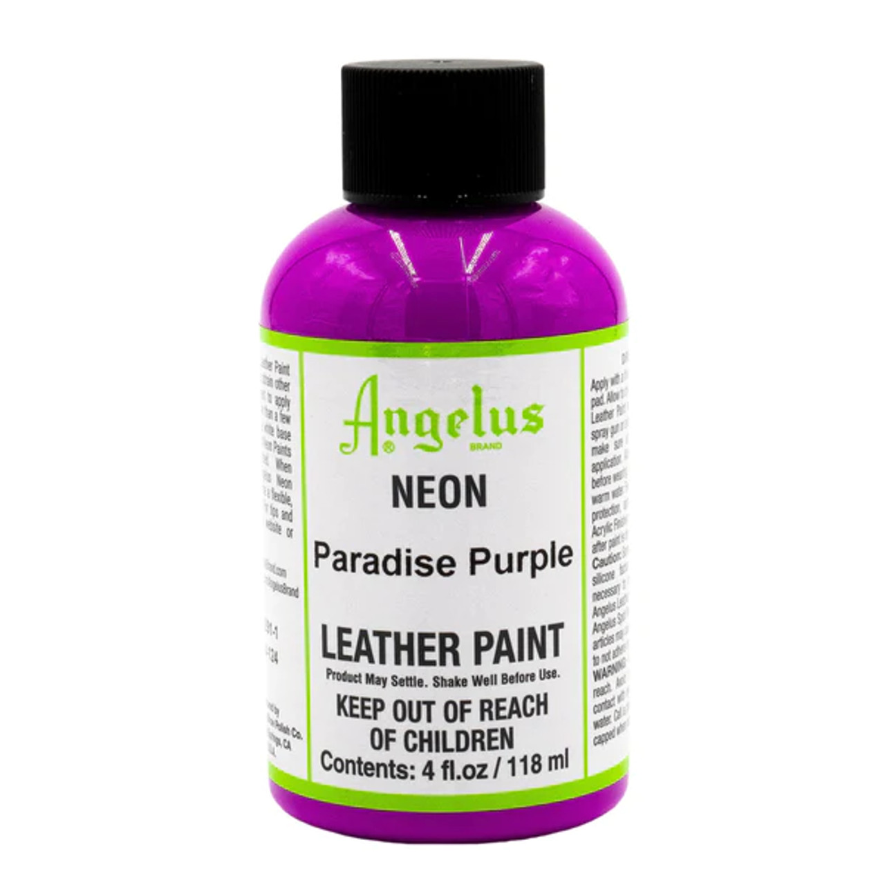 Angelus Acrylic Leather Paint - 1oz - Neon Rio Red