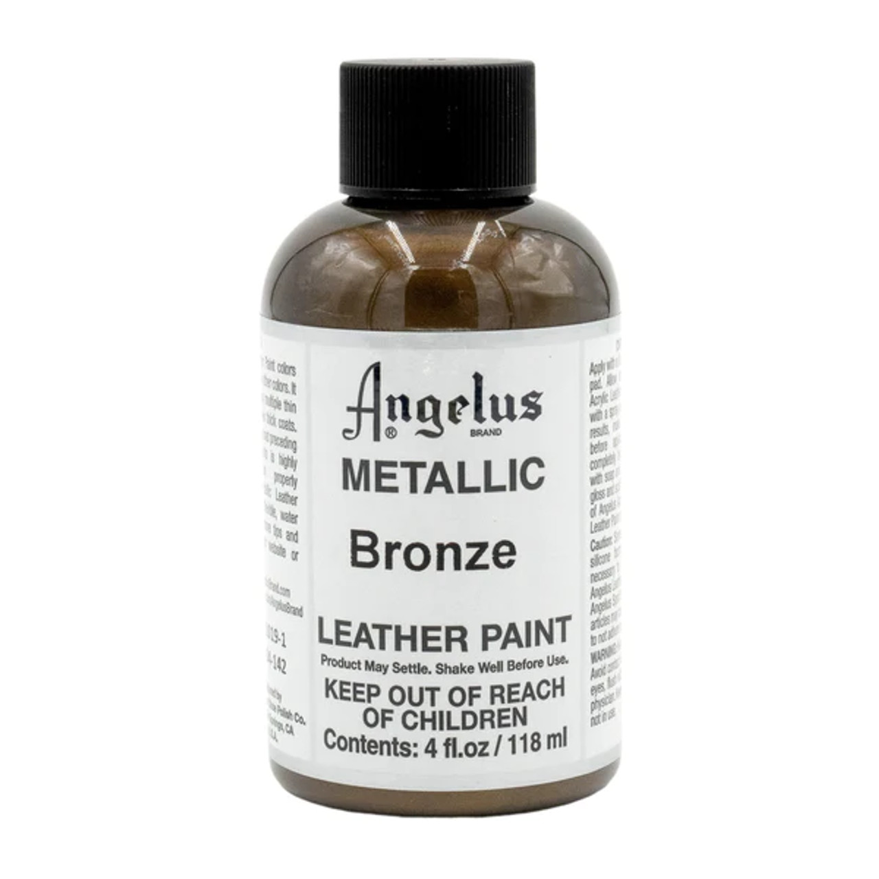 Angelus Metallic Acrylic Leather Paint 1oz Pewter