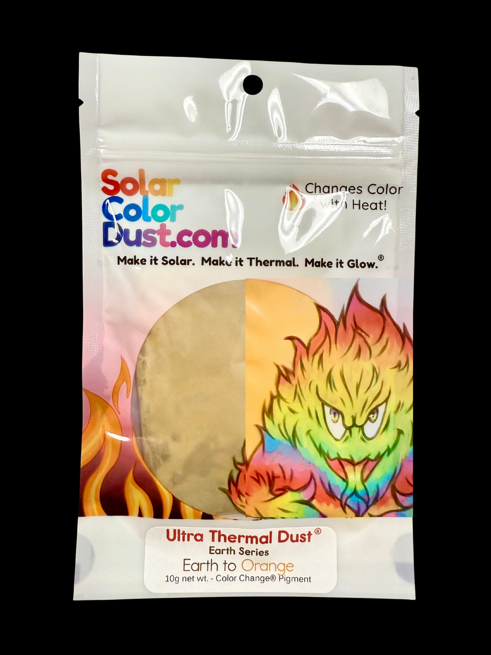 画材 Solar Color Dust SolarColorDust® - White to Tan - Sunlight Sensitive Color