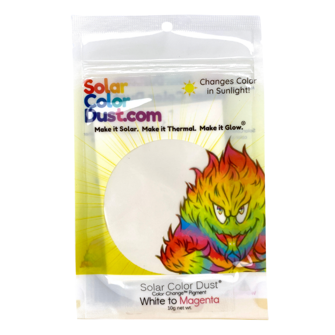 画材 Solar Color Dust SolarColorDust® - White to Magenta - Sunlight Sensitive
