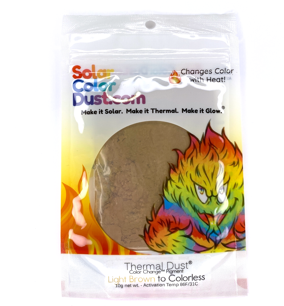Thermal Dust® 86ºF - Light Brown to Colorless - Heat Sensitive