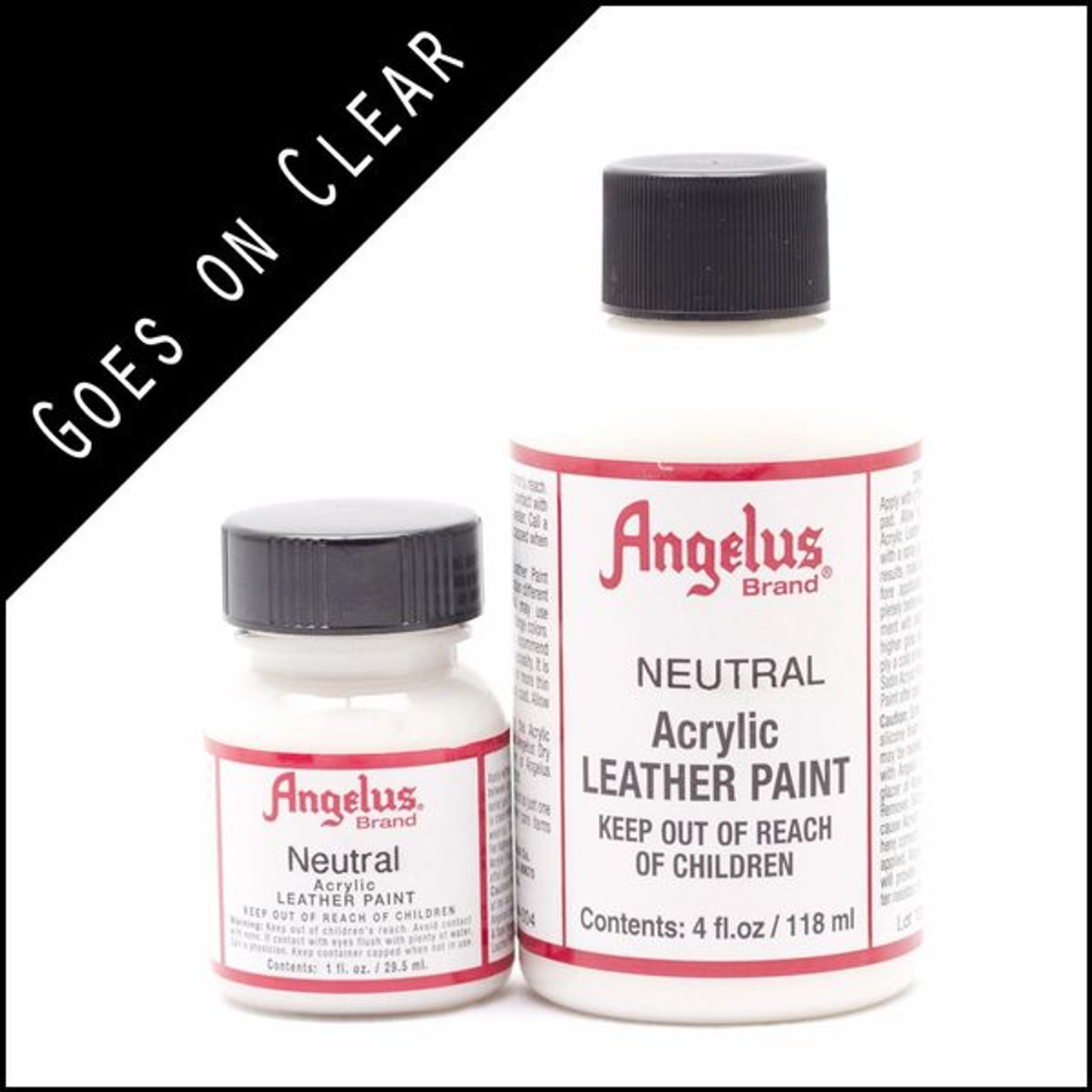 Angelus Acrylic Leather Paint - Orange, 1 oz