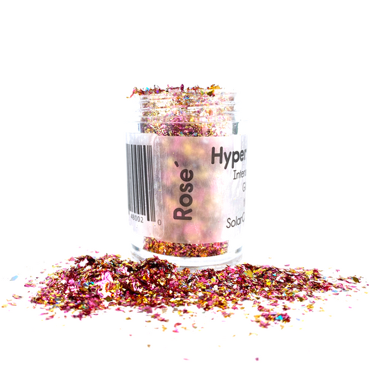 Hyper Holo™ Flakes - Rosé - Pink & Gold Intense Holographic Flakes