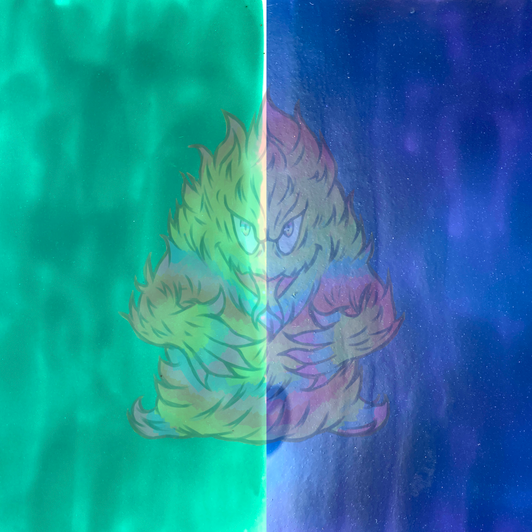 SolarColorDust® Vivid Color Series - Aqua to Twilight Blue - Teal to Navy UV Sunlight Color Changing Photochromic Pigment