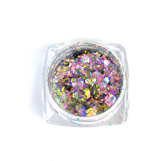 IllumiFlakes - Kaleidoscope - MultiColored Iridescent Flakes for Resin, Nails, Tumblers, Clay, and More! Specialty Arts & Crafts Flakes from SolarColorDust.com