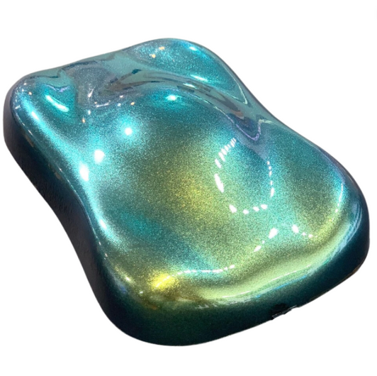 Ghost Chameleon - Iridescent Color Shifting Mica Powder Pigment - Green Gold Aqua - for resin, nails, polymer clay, shoe paint, and more Ghost Chameleon - Iridescent Color Shifting Mica Powder Pigment - Green Gold Aqua - for resin, nails, polymer clay, shoe paint, and more